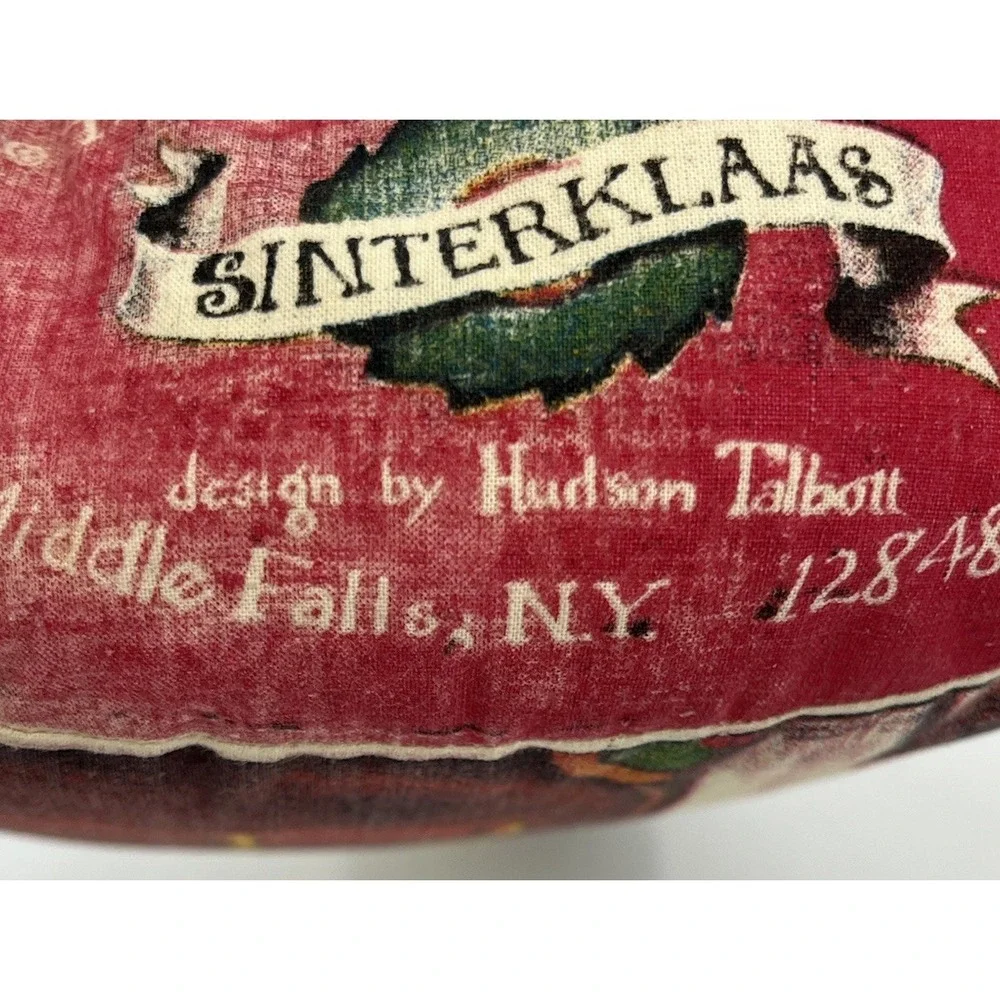 Vintage 1976 Dutch Sinterklaas Santa Pillow By Hudson Talbot The Toy Works 14 in